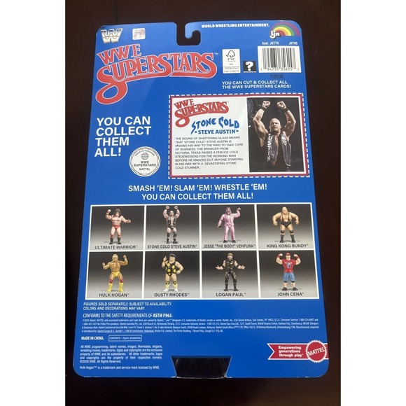 LJN WWE Superstars Series 2 "Stone Cold" Steve Austin 1980s Retro 8" IN HAND - Picture 3 of 3